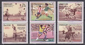 Paraguay, Scott cat. 2171 a-f, Mexico City World Cup Soccer issue. ^