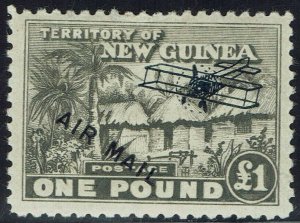 NEW GUINEA 1931 HUT AIRMAIL £1