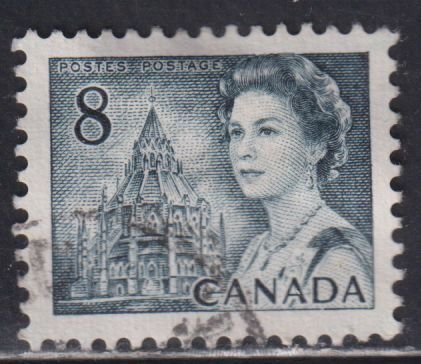 Canada 544p Library Of Parliament 8¢ Tagged: GT2 1971