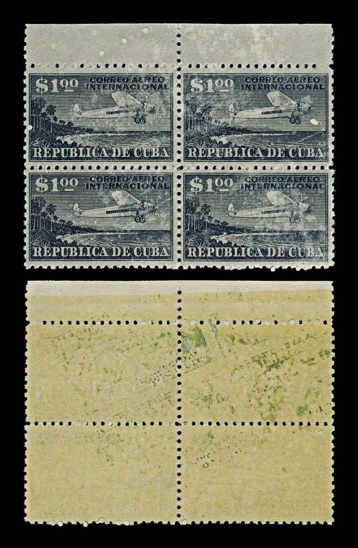 4535: Cuba SG376 Correo Aereo Internacional Part Set. 1931. Sc# C4 Mi80 MNH M...