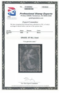 US Scott #87 Used, XF(J), PFC, PSE (Graded 90J)