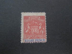 Rhodesia 1891 Sc 8 MH