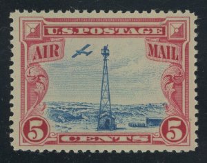 USA C11 - 5 cent Beacon on Rocky Mtns - XF Mint - dist gum