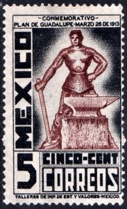 Mexico SC#737 5¢ Blacksmith (1938) Used