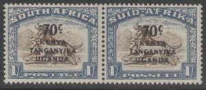 KENYA, UGANDA & TANGANYIKA SG154 1941 70c on 1/= BROWN & CHALKY BLUE MNH