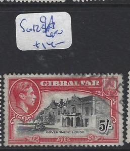 GIBRALTAR (P0504B)   KGVI  5/-  SG 129A    VFU