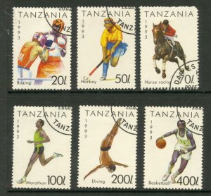 TANZANIA  1018-24 (MISSING 1022) used scv $5.45 bin $2.50