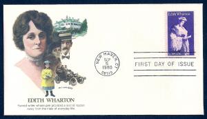 UNITED STATES FDC 15¢ Edith Wharton 1980 Fleetwood