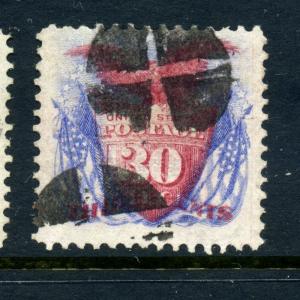 Scott #121 Eagle and Shield Used Stamp with PF Certificate (Stock #121-PF1) 