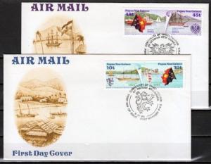 Papua New Guinea, Scott cat. 608-609. Centenary issue. First day cover. ^