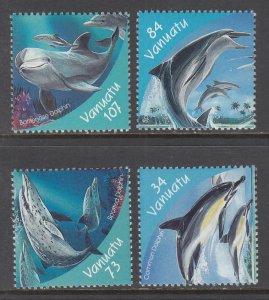 Vanuatu 772-775 Whales MNH VF