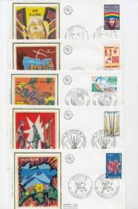 FRANCE 1970s Art Air Trains Silks FDC Covers x 30 (Lo 824