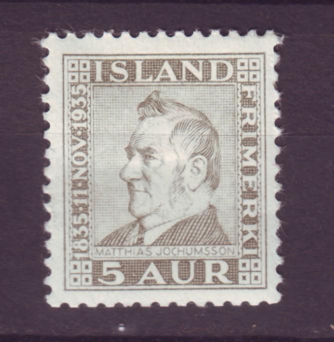 J12546 JLstamps 1935 iceland mhr #196 king