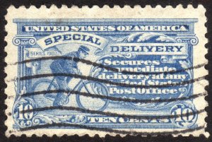 1916, US 10c, Used, Sc E10, Special Delivery