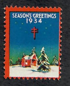 Christmas Seal from 1934 MNH Single