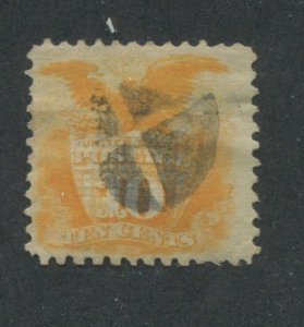 1869 US Stamp #116 10c Used F/VF Catalogue Value $200