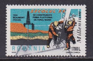 Romania (1999) #4315 (3) used; top value of the set