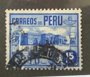 Peru 1938 Scott 378 used - 15c,  Archaeological museum, Lima