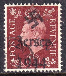 GREAT BRITAIN 1-1/2p LOCAL CHANNEL ISLANDS JERSEY OVERPRINT USED VF SOUND