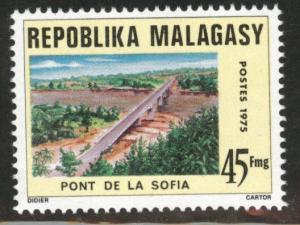 Madagascar Malagasy Scott 524 MNH**  1975 Bridge