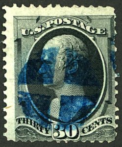 U.S. #154 USED BLUE CANCEL