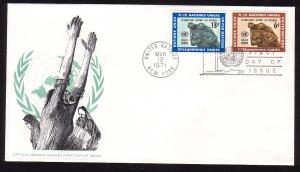 United Nations 216 - 217 FDC