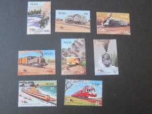 Nevis 1991 Sc 676-83 Train set MNH