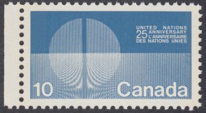 Canada - #513p 10c United Nations, W2B Tagged - MNH