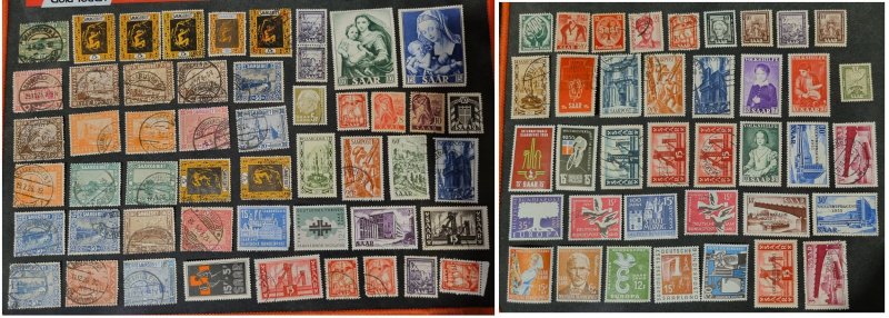 germany SAAR Old stamps lot - lot #706