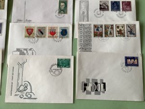 Liechtenstein 1962-64 postal stamps covers 12 items Ref A1390