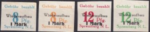 Spremberg Mi#19-22  F-VF Unused  CV $56.00 (Z1262)