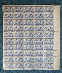 Scott #1010, 3c Lafayette, Mint sheet of 50, MNH