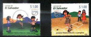 EL SALVADOR 2009 UPAEP AMERICA TRADITIONAL GAMES YV 1744-5 MNH
