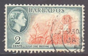 Barbados Scott 236 - SG290, 1953 Elizabeth II 2c used