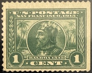Scott #397 1913 1¢ Pan.-Pacific Expo Vasco Nuñez de Balboa perf. 12 MNH OG