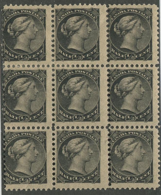 CANADA #34 MINT BLOCK OF 9