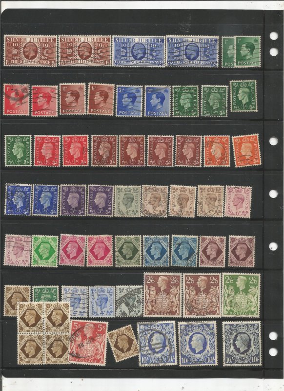 GREAT BRITAIN COLLECTION ON STOCK SHEET, MINT/USED