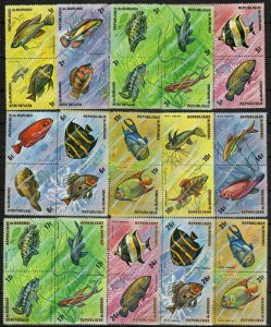 Burundi Stamp 449-454, C207-C212  - Fish