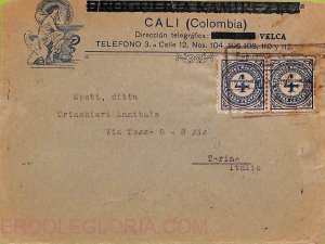 ad6205 - COLOMBIA - Postal History -  COVER to ITALY 1926