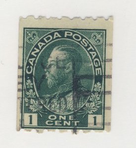 Canada WW1 Admiral Coil Stamp #123-1c Perf 8 Used Fine Guide Value = $40.00