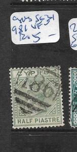 CYPRUS  (P0706B)  QV 1/2P  SG 34  #981  CANCEL