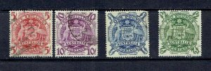 AUSTRALIA - 1949 ARMS OF AUSTRALIA - SCOTT 218 TO 221 - USED