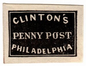 (I.B) US Local Post : Clinton's Penny Post (Philadelphia)