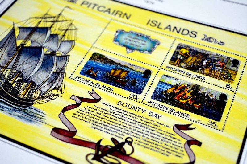 COLOR PRINTED PITCAIRN ISLANDS 1940-2010 STAMP ALBUM PAGES (118 illustr. pages)