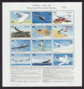 Palau 404 Airplanes Miniature Sheet MNH VF