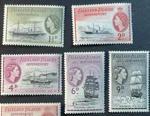 FALKLAND ISLAND DEP. # 1L19-1L31-MINT NEVER/HINGED---COMPLETE SET-----1954