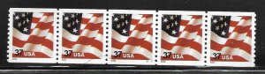 Scott #3631 37c Flag Coil PNC/5 #S1111 F VF MNH - DCV=$6.00