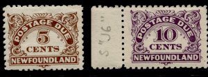 Newfoundland #J5,J6 Postage Due Issues MLH CV$24.00