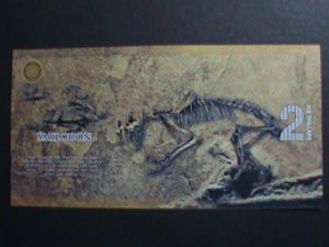 ​AFRICA-SMILODON-2 ICE DOLLARS POLYMER PICTORIAL NOTE-UNC- VERY FINE LAST ONE