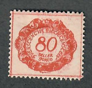 Liechtenstein J9 Mint Hinged single